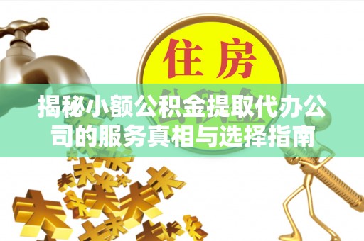 乐清揭秘小额公积金提取代办公司的服务真相与选择指南