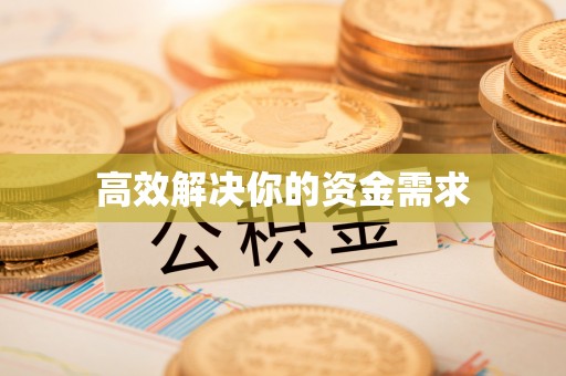 乐清高效解决你的资金需求